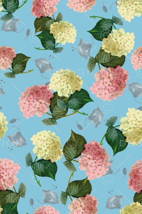 手绘花卉印花华亿平台图片