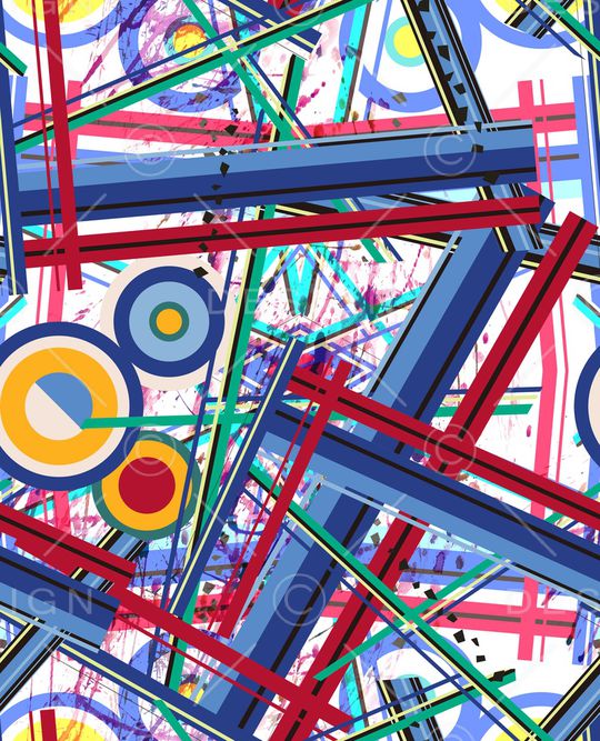 几何印花华亿平台图片