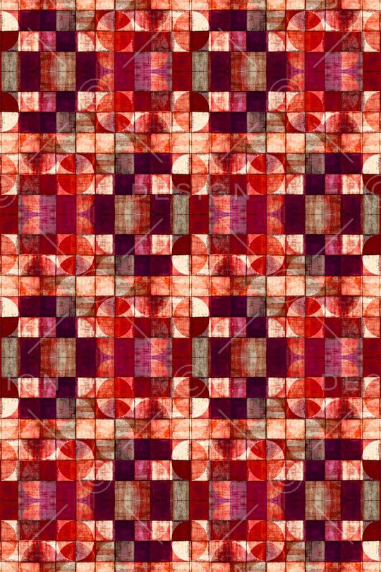 不规则几何印花华亿平台图片