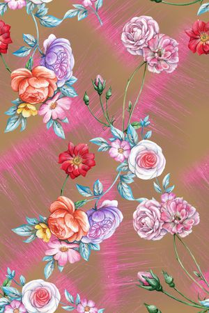 手绘印花华亿平台图片