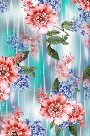 水彩印花华亿平台图片