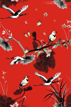 小鸟印花华亿平台图片