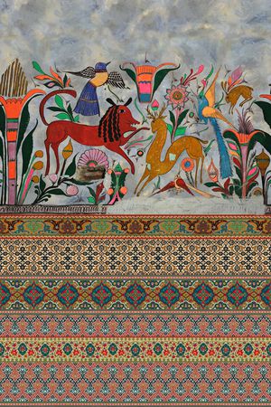 民族风印花华亿平台图片