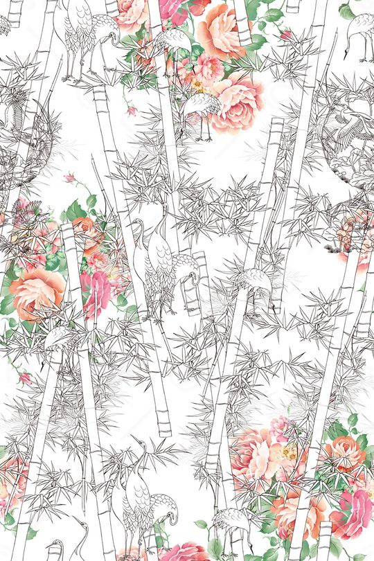 竹子印花华亿平台图片