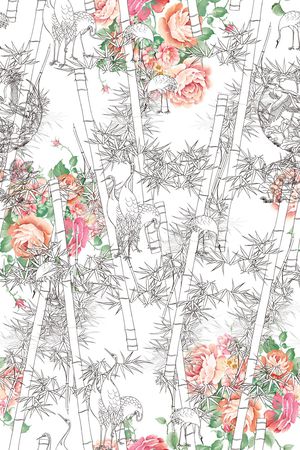 竹子印花华亿平台图片