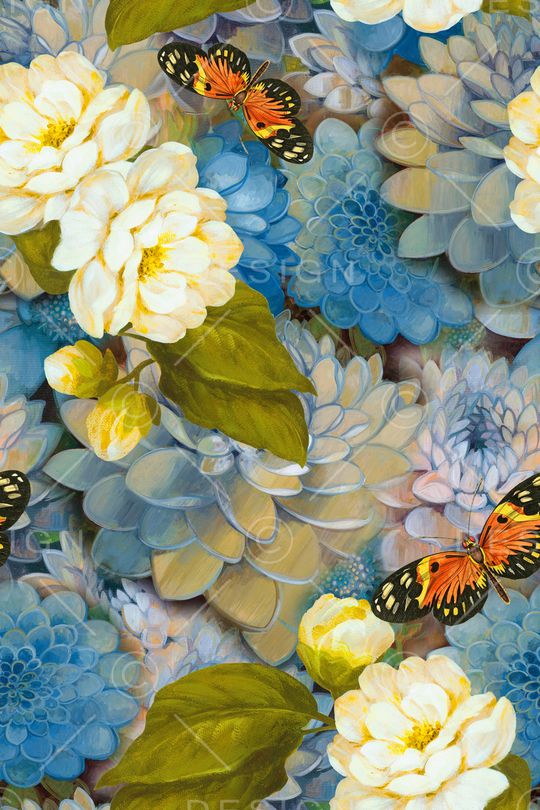 中国风印花华亿平台图片