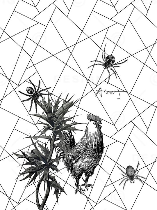 公鸡印花华亿平台图片