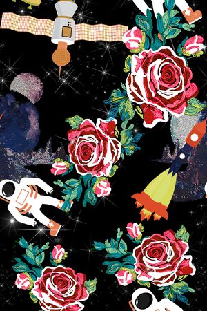 杜嘉班纳风格花卉印花华亿平台图片