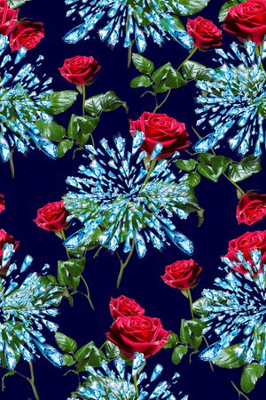 抽象手绘金属纹理数码印花印花华亿平台图片