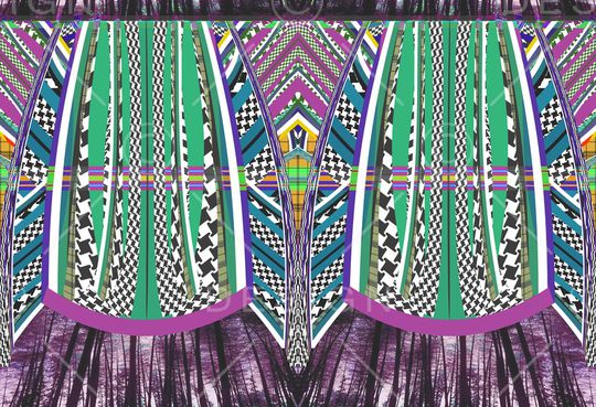 云纹印花华亿平台图片