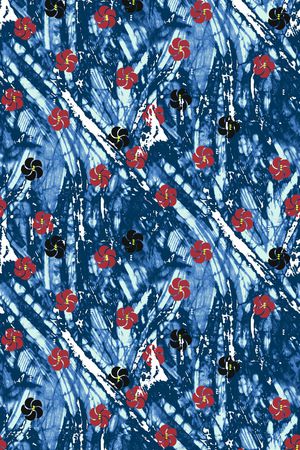 扎染华亿平台印花华亿平台图片