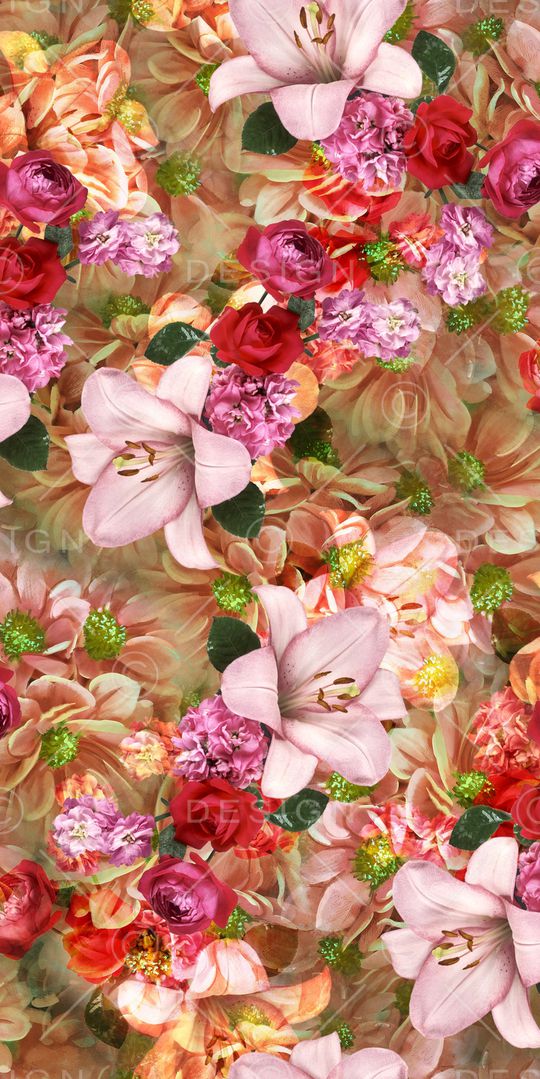 玉兰花印花华亿平台图片