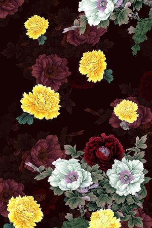 定位花印花华亿平台图片