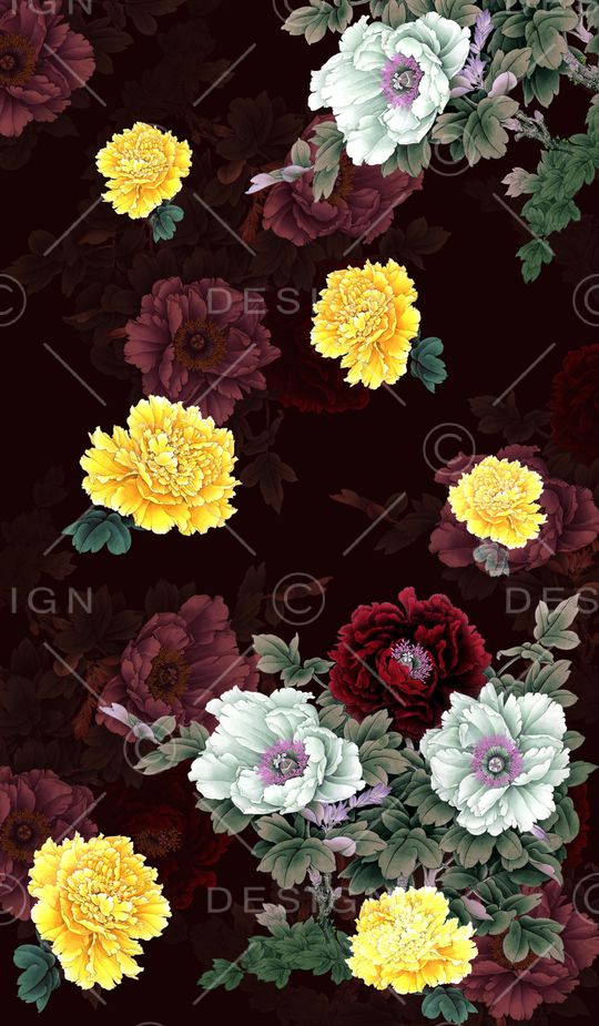 定位花印花华亿平台图片