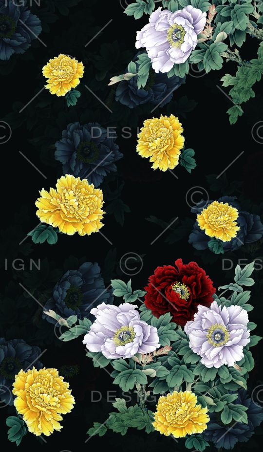 定位花印花华亿平台图片