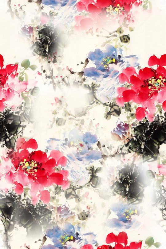 花朵印花华亿平台图片