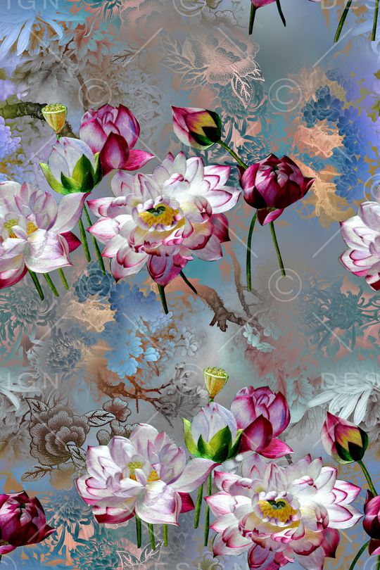 中国风印花华亿平台图片