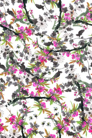 手绘印花华亿平台图片