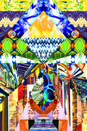 几何印花华亿平台图片