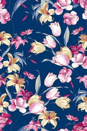 花朵印花华亿平台图片