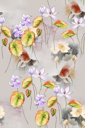 中国风印花华亿平台图片