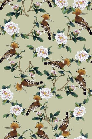 牡丹印花华亿平台图片