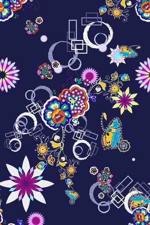 乱花印花华亿平台图片