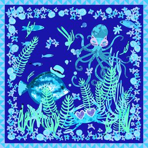 热带鱼印花华亿平台图片