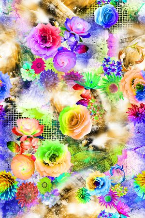 乱花印花华亿平台图片