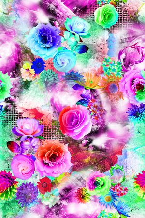 乱花印花华亿平台图片