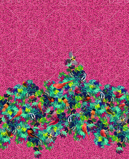 不规则几何印花华亿平台图片