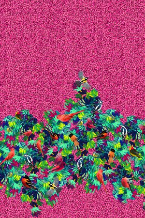 不规则几何印花华亿平台图片