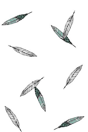 羽毛印花华亿平台图片