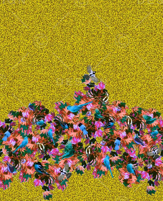 不规则几何印花华亿平台图片