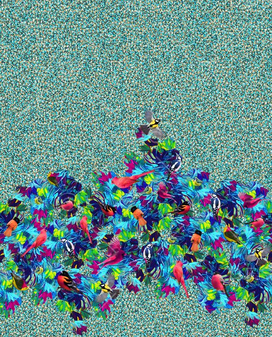 不规则几何印花华亿平台图片