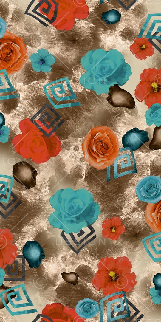 复古印花华亿平台图片