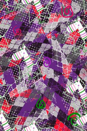 方格印花华亿平台图片