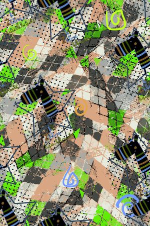 方格印花华亿平台图片