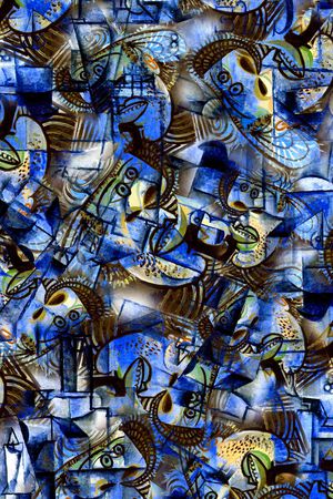 抽象印花华亿平台图片