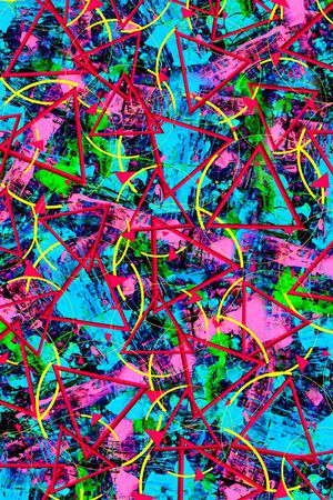 几何印花华亿平台图片