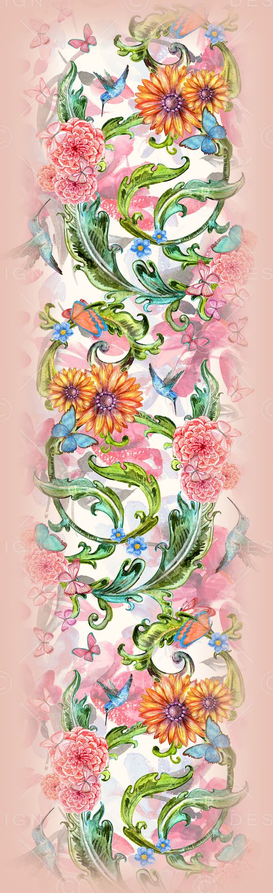 水彩印花华亿平台图片