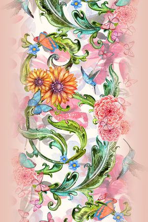 水彩印花华亿平台图片