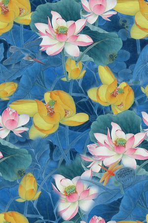 花鸟印花华亿平台图片