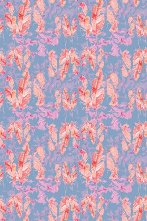 羽毛飘飘印花华亿平台图片