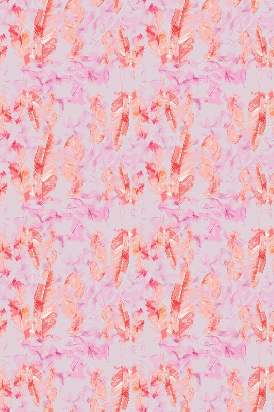 羽毛飘飘印花华亿平台图片