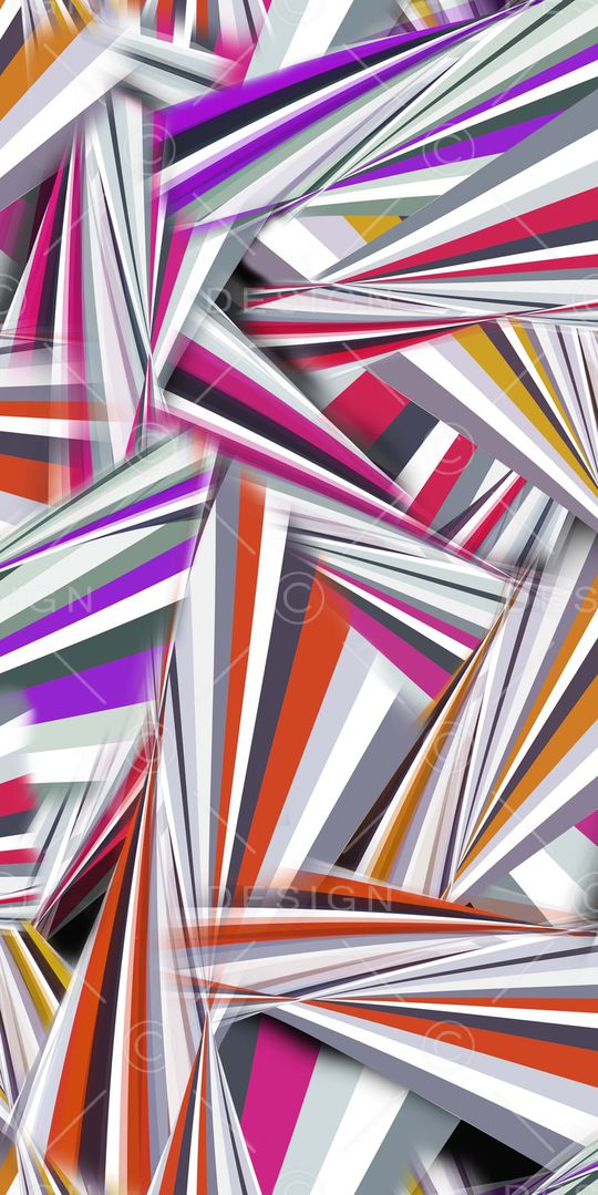 不规则几何印花华亿平台图片