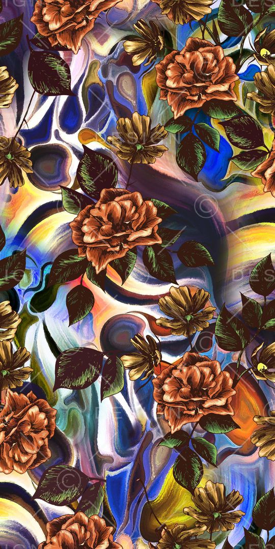 花朵印花华亿平台图片