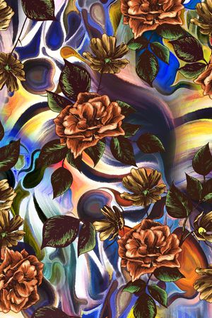 花朵印花华亿平台图片