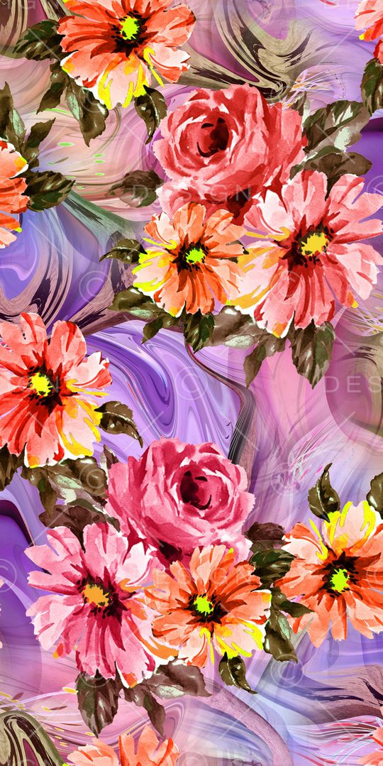 花朵印花华亿平台图片