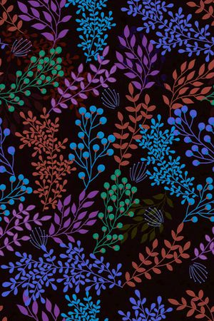 树叶印花华亿平台图片